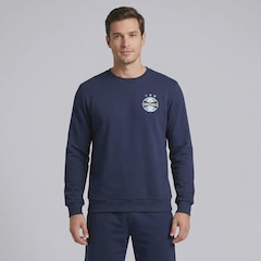 Blusão de Moletom do Grêmio Escudo FutFanatics - Masculina - Foto 1