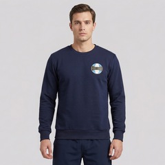 Blusão de Moletom do Grêmio Escudo Retrô - Masculina - Foto 1