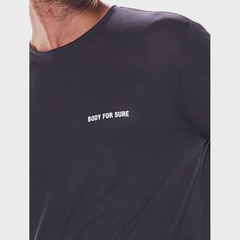 Camiseta Body For Sure Manga Longa Lisa Essentials Masculina - Foto 4