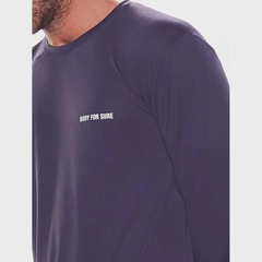 Camiseta Body For Sure Manga Longa Lisa Essentials Masculina - Foto 4