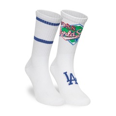 Meia New Era Cano Longo Los Angeles Dodgers MLB Masculina - Foto 2