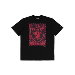 Camiseta New Era Regular Las Vegas Raiders NFL Masculina - Foto 1