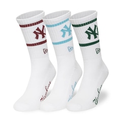 Meia New Era Cano Longo New York Yankees MLB Unissex - Foto 1
