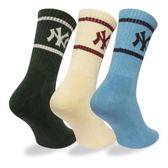 Meia New Era Cano Longo New York Yankees MLB Masculina - Foto 3