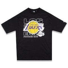 Camiseta New Era Regular Los Angeles Lakers NBA Masculina - Foto 1