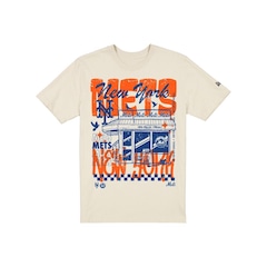 Camiseta New Era Regular  New York Mets Masculina - Foto 4