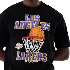 Camiseta New Era Regular  Los Angeles Lakers Masculina - Foto 3