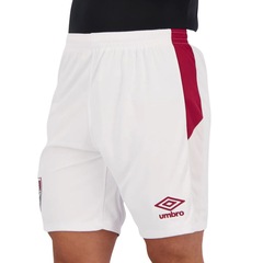 Calção do Fluminense I Home Branco Umbro 2021 - Masculino - Foto 3