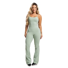 Macacão Fitness Mvb Modas Flare - Feminino - Foto 1