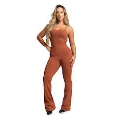 Macacão Fitness Mvb Modas Flare - Feminino - Foto 1