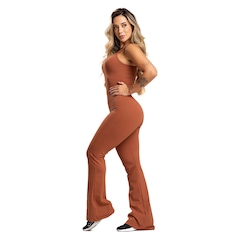 Macacão Fitness Mvb Modas Flare - Feminino - Foto 2