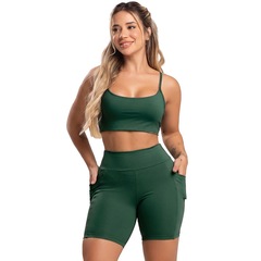Short Bolsos Cintura Alta Mvb Modas - Feminina - Foto 1