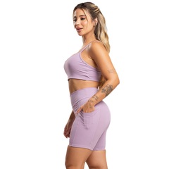Short Bolsos Cintura Alta Mvb Modas - Feminina - Foto 2