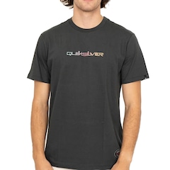 Camiseta Quiksilver Gradient Type New Wave - Masculina - Foto 1