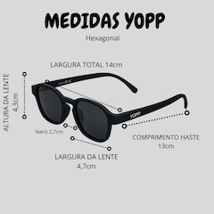 Óculos de Sol Unissex Yopp Esportivo Polarizado - Foto 8