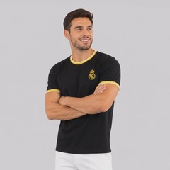 Camisa Real Madrid Dorado Masculina - Foto 4