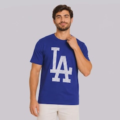 Camiseta New Era Regular Los Angeles Dodgers MLB Masculina - Foto 2