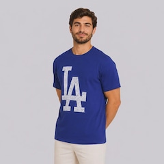 Camiseta New Era Regular Los Angeles Dodgers MLB Masculina - Foto 3