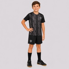 Kit Uniforme do Botafogo Mini Craque - Infantil - Foto 2