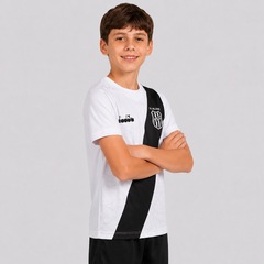 Camisa Diadora Ponte Preta I 2024 - Infantil - Foto 2