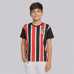 Camisa do São Paulo Exultante Listrada - Infantil - Foto 1