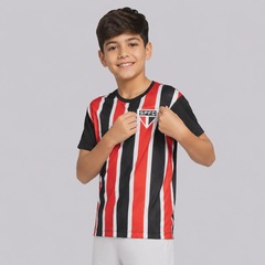 Camisa do São Paulo Exultante Listrada - Infantil - Foto 3