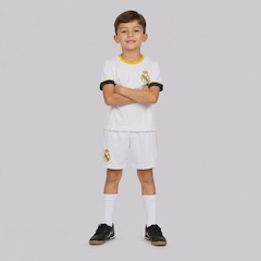 Kit Uniforme do Real Madrid Mini Craque - Infantil - Foto 1
