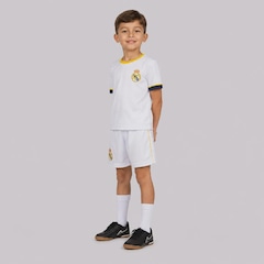 Kit Uniforme do Real Madrid Mini Craque - Infantil - Foto 3