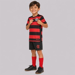 Kit Uniforme do Flamengo Mini Craque - Infantil - Foto 3