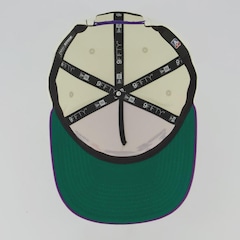 Boné Adulto New Era Los Angeles Lakers NBA ASGFP 950 Aba Curva - Foto 4