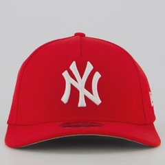 Boné Adulto New Era New York Yankees MLB Poly 3930 Aba Curva - Foto 2