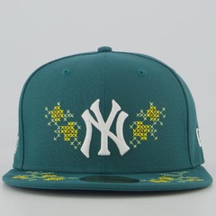 Boné Adulto New Era New York Yankees Garden 5950 Aba Reta - Foto 3