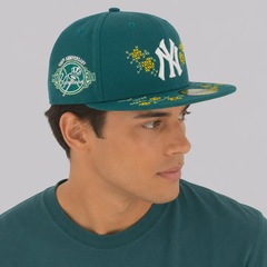 Boné Adulto New Era New York Yankees Garden 5950 Aba Reta - Foto 7