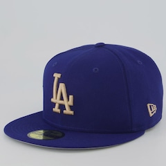 Boné Adulto New Era Los Angeles Dodgers MLB 5950 Aba Reta - Foto 1