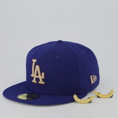 Boné Adulto New Era Los Angeles Dodgers MLB 5950 Aba Reta - Foto 5