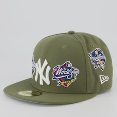 Boné Adulto New Era New York Yankees MLB Olive Aba Reta - Foto 1
