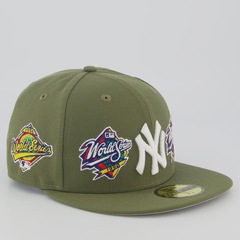 Boné Adulto New Era New York Yankees MLB Olive Aba Reta - Foto 2