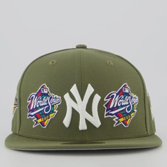 Boné Adulto New Era New York Yankees MLB Olive Aba Reta - Foto 3