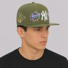 Boné Adulto New Era New York Yankees MLB Olive Aba Reta - Foto 7