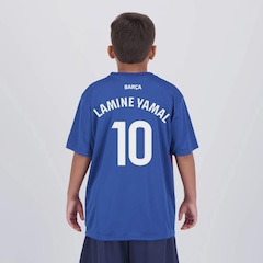 Camisa do Barcelona Dominant Lamine Yamal - Infantil - Foto 1