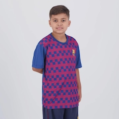 Camisa do Barcelona Dominant Lamine Yamal - Infantil - Foto 4