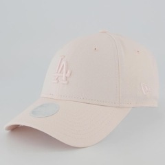 Boné Adulto New Era Los Angeles Dodgers MLB League Essentials Aba Curva - Foto 1