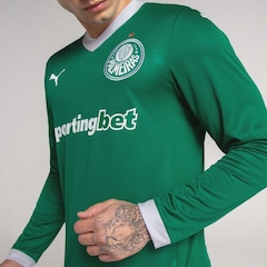Camisa Manga Longa do Palmeiras Puma  I 2025 - Masculina - Foto 2