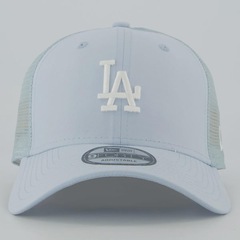 Boné Adulto New Era Los Angeles Dodgers MLB Midi Homefield Trckr Aba Curva - Foto 2