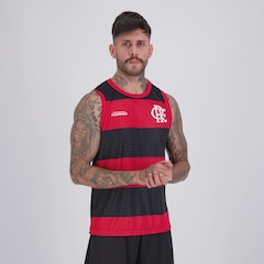 Camiseta Regata Flamengo Presença Listrada Masculina - Foto 2