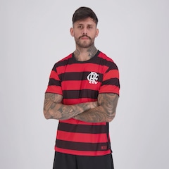 Camisa Flamengo Rubro Negro Listrada Masculina - Foto 3