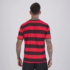 Camisa Flamengo Rubro Negro Listrada Masculina - Foto 4