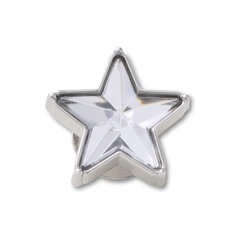 Jibbitz™ Estrela Brilhante De Gema Prateada Único - Unissex - Foto 1