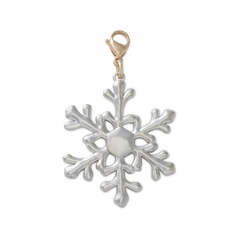 Jibbitz™ Pingente de Floco de Neve Único - Unissex - Foto 1