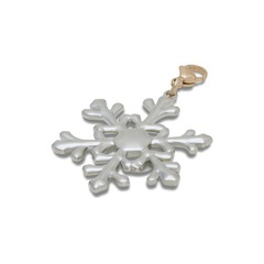 Jibbitz™ Pingente de Floco de Neve Único - Unissex - Foto 2
